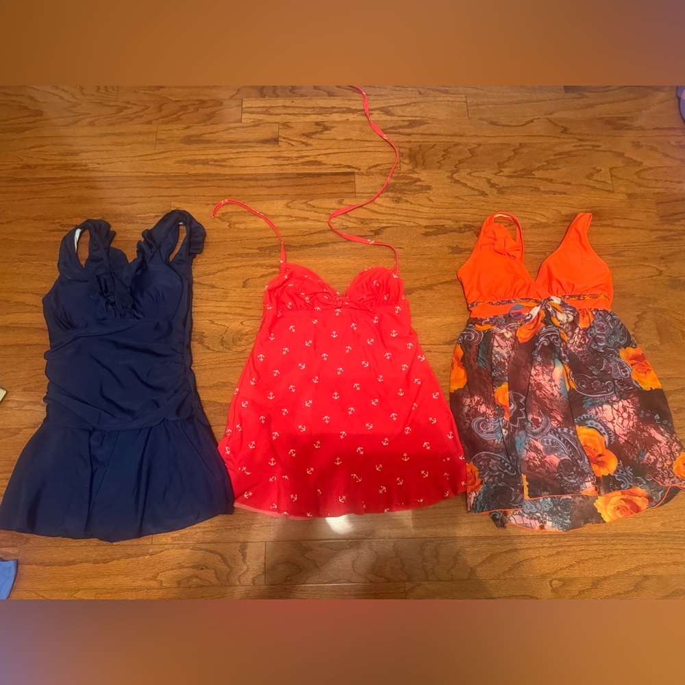 Set of Three Women's bathing suit dresses